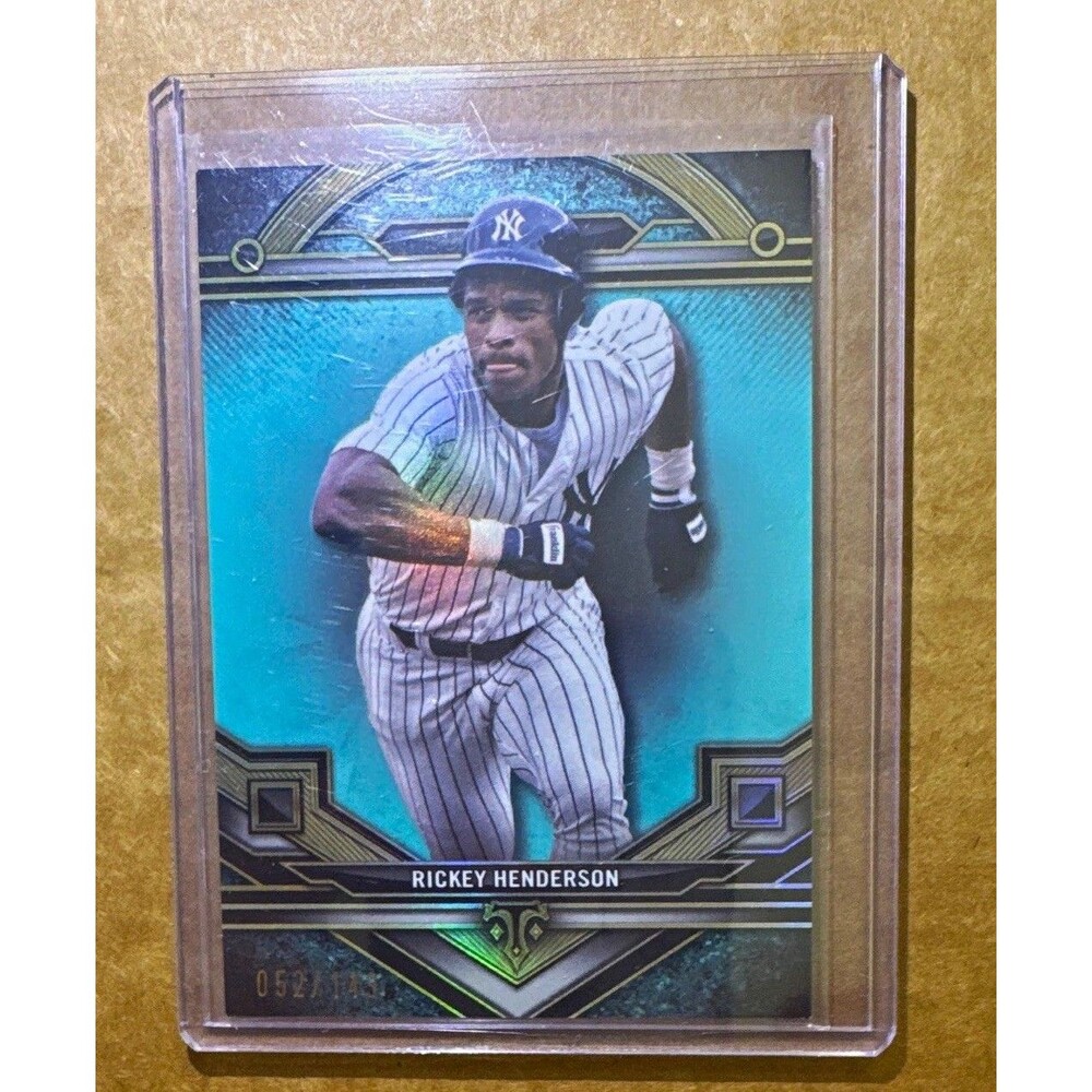 Rickey Henderson 2024 Topps Triple Threads Serial Numbered /144 Yankees #144